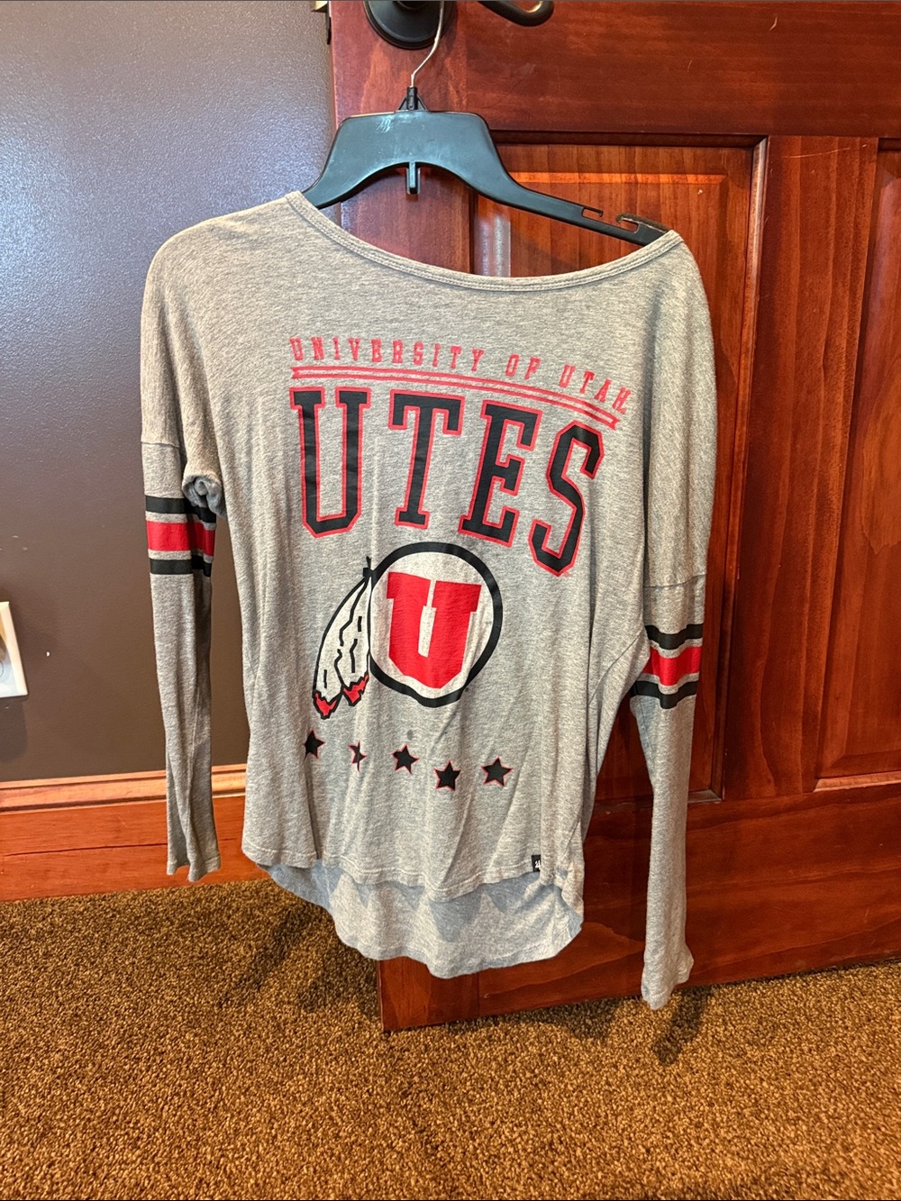 University of Utah Utes Gray Long Sleeve Tee